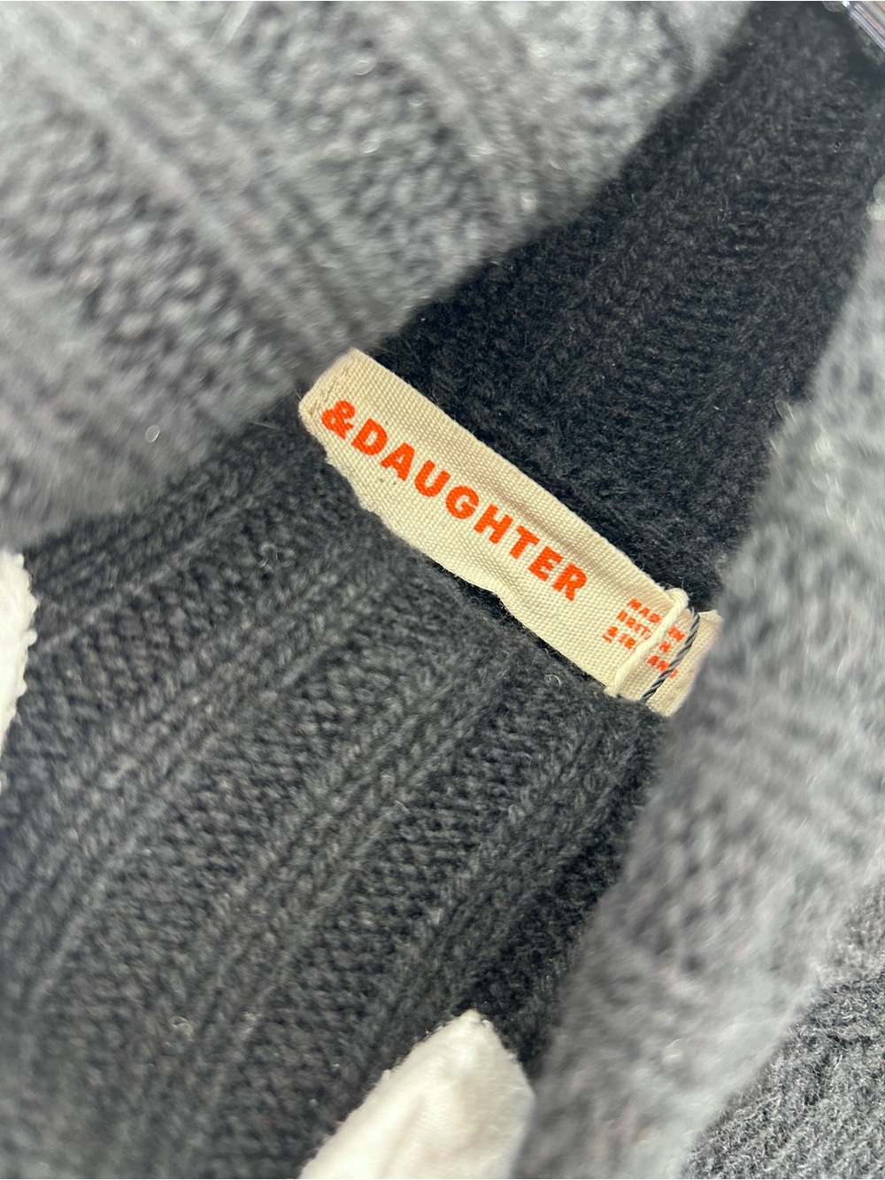 &Daughter Black 100% Wool Turtleneck Sweater Dress Made In Ireland Nwt Side Slit — image 2 of 8